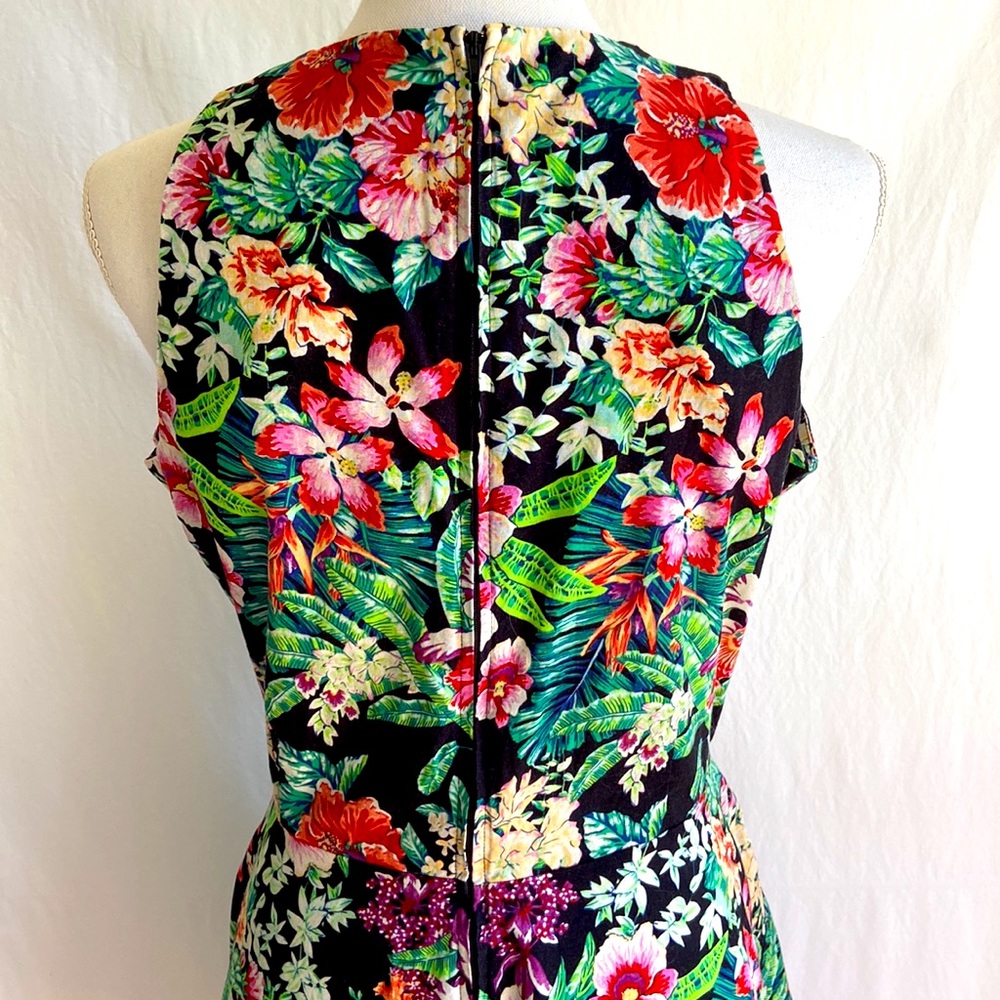Dangerfield Floral Print Fit & Flare Skater Dress Sz 14 - Picture 6 of 10